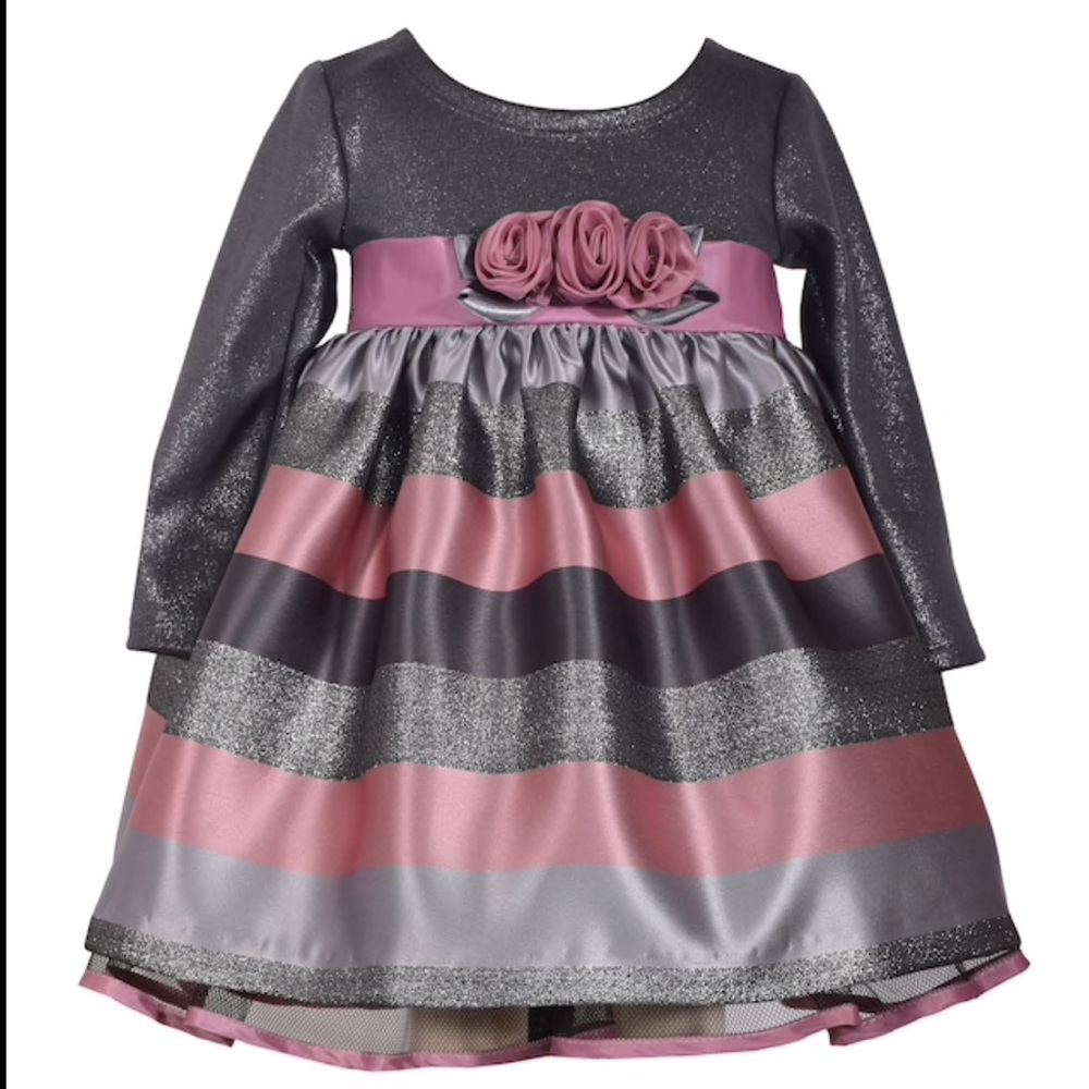 Jacquard Striped Dress